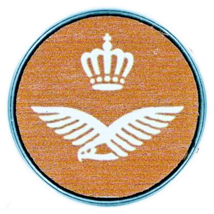 Beeldmerk Luchtmacht click, oranje achtergrond met wit, Veteran Style