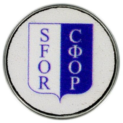 Beeldmerk missie SFOR, wit blauw, Click Veteran Style